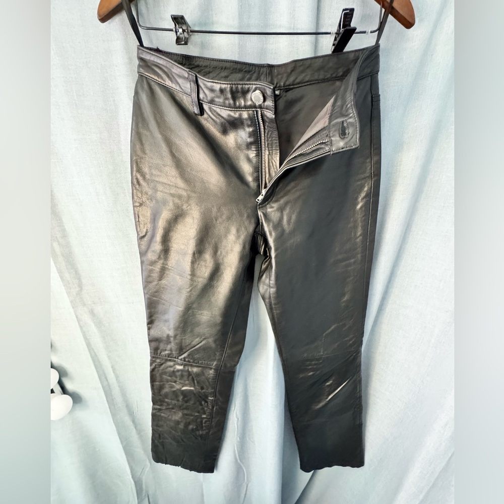 Banana Republic Black Leather Garment